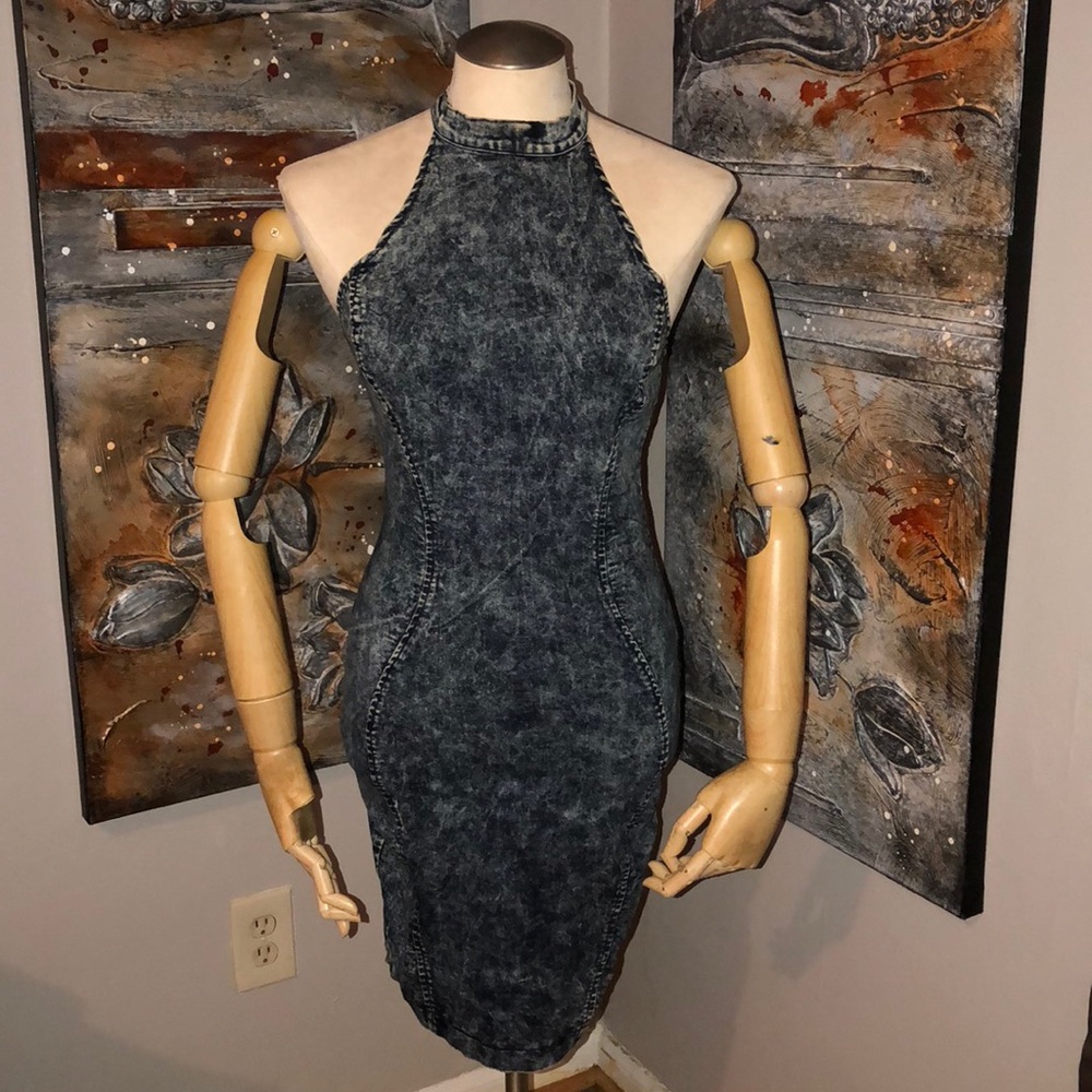 💰 Denim Stonewashed Dress